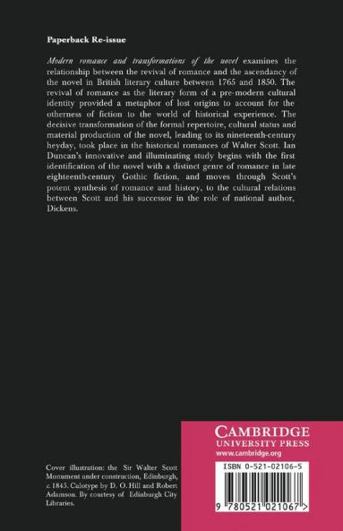 Modern Romance and Transformations of the Novel