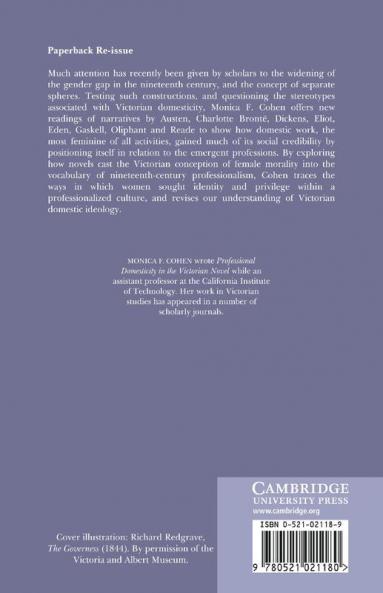 Professional Domesticity in the Victorian Novel