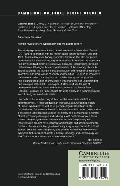 French Revolutionary Syndicalism and the Public Sphere