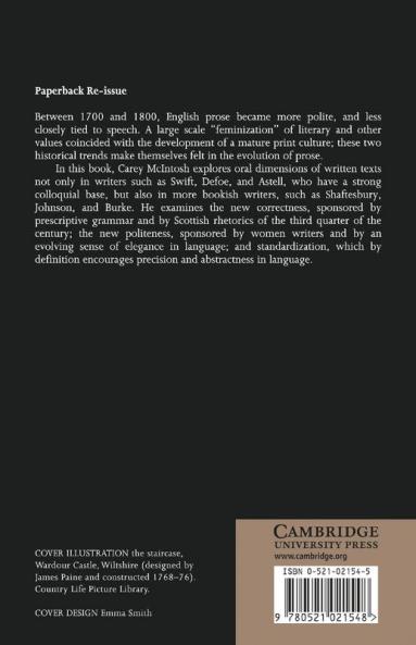 The Evolution of English Prose 1700 1800