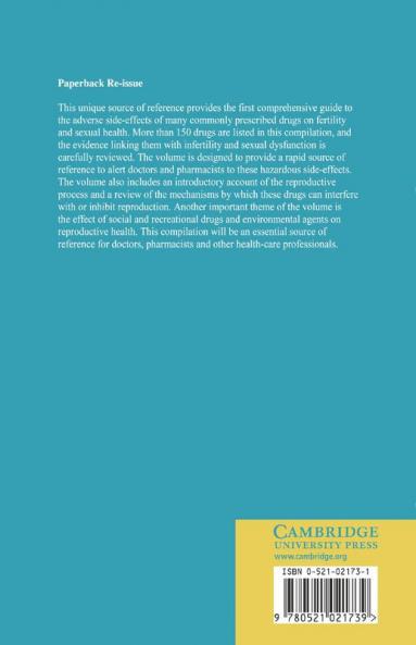 Drug-Induced Infertility and Sexual Dysfunction