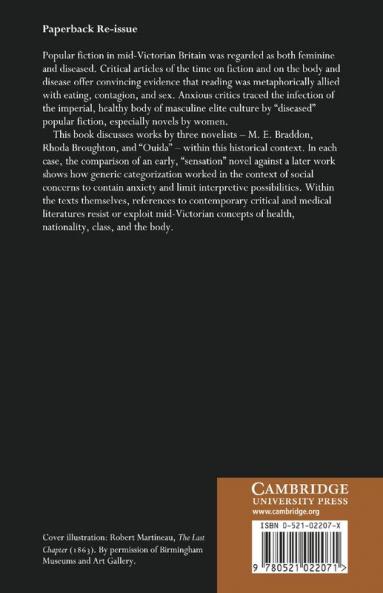 Disease Desire and the Body in Victorian Women's Popular Novels