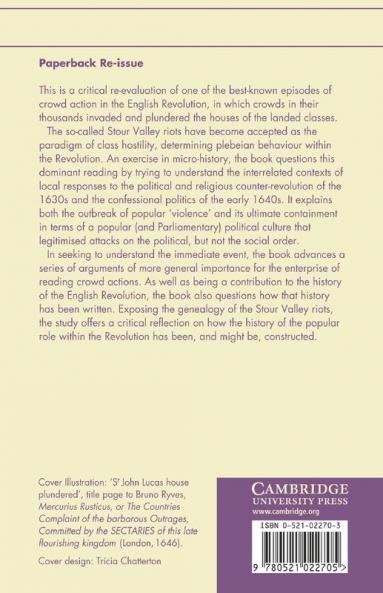 Understanding Popular Violence in the English Revolution