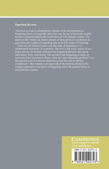 Game-Theoretic Models of Bargaining