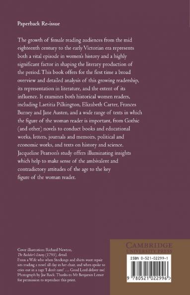 Women's Reading in Britain 1750 1835