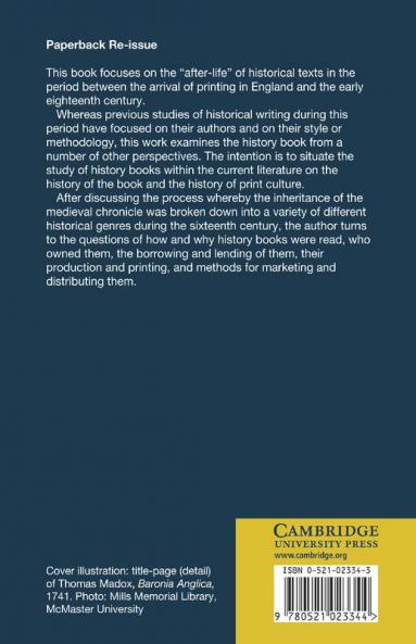 Reading History in Early Modern England