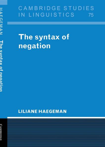 The Syntax of Negation
