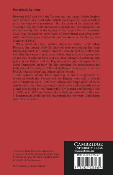 The Vatican and Italian Fascism 1929 32