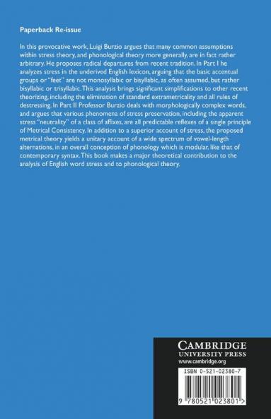 Principles of English Stress