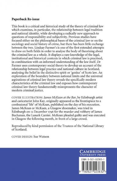 Criminal Law Tradition and Legal Order