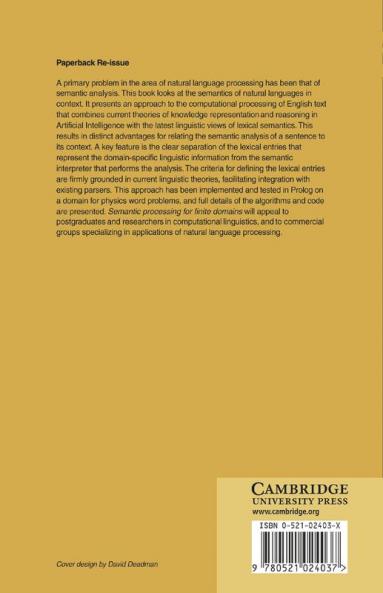 Semantic Processing for Finite Domains