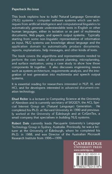Building Natural Language Generation Systems