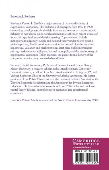 Papers in Experimental Economics