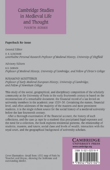 Parisian Scholars in the Early Fourteenth Century