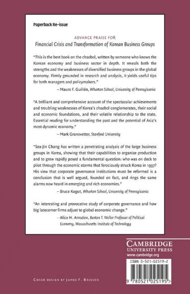 Financial Crisis and Transformation of Korean Business Groups