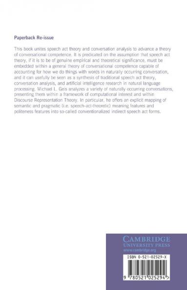 Speech Acts and Conversational Interaction