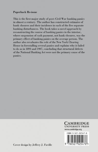 Banking Panics of the Gilded Age