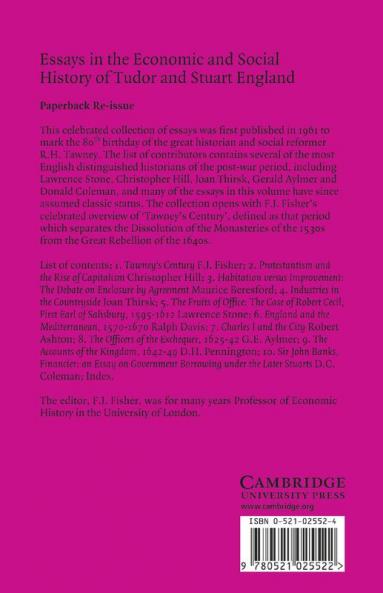Essays in the Economic and Social History of Tudor and Stuart England