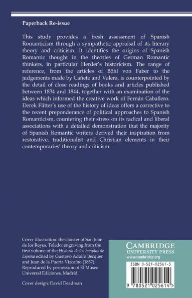 Spanish Romantic Literary Theory and Criticism