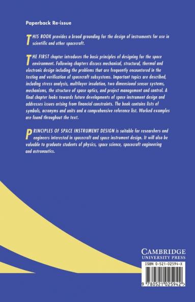 Principles of Space Instrument Design