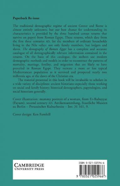 The Demography of Roman Egypt