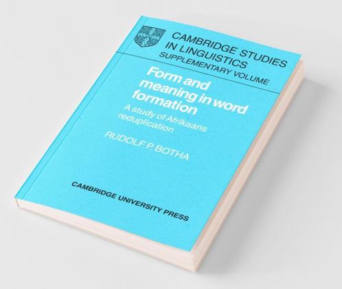 Form and Meaning in Word Formation