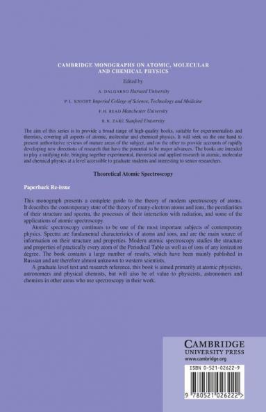 Theoretical Atomic Spectroscopy
