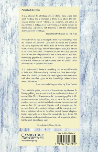 Functional Psychiatric Disorders of the Elderly