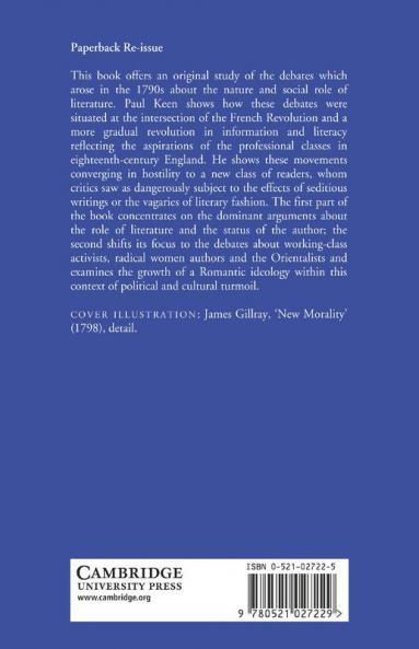 The Crisis of Literature in the 1790s