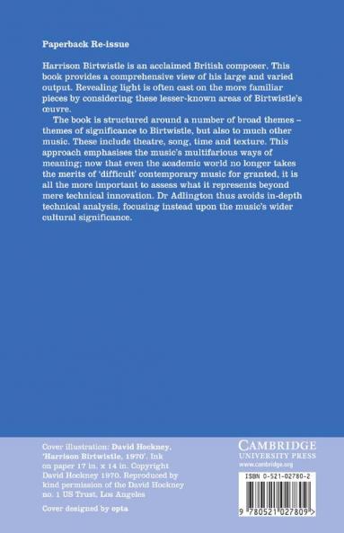 The Music of Harrison Birtwistle