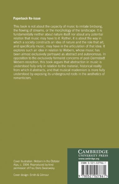 Webern and the Transformation of Nature