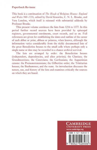 The Heads of Religious Houses