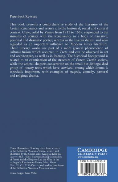 Literature and Society in Renaissance Crete