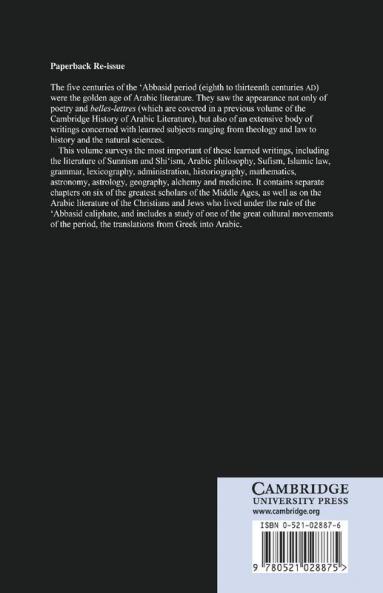 Religion Learning and Science in the 'Abbasid Period