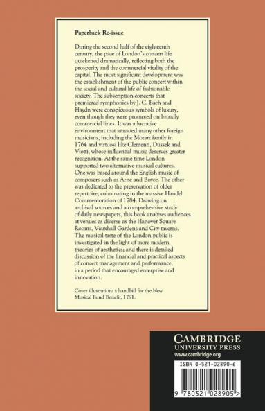 Concert Life in London from Mozart to Haydn