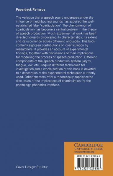 Coarticulation