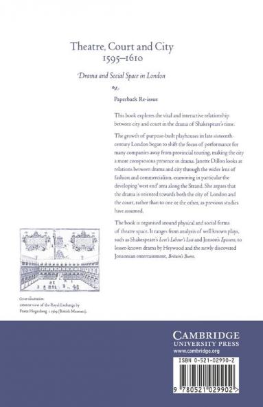 Theatre Court and City 1595 1610