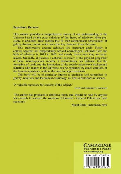 Inhomogeneous Cosmological Models