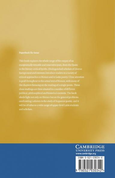 Traditions and Contexts in the Poetry of Horace