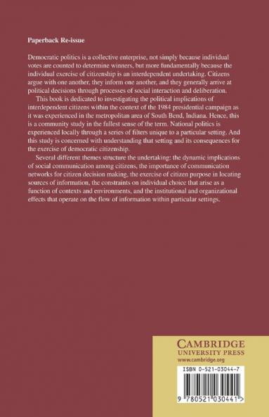 Citizens Politics and Social Communication