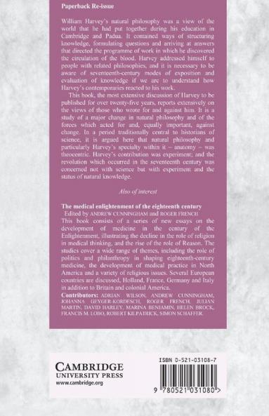 William Harvey's Natural Philosophy