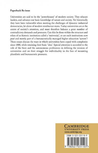 The European and American University Since 1800