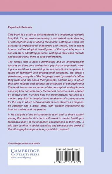 The Psychiatric Team and the Social Definition of Schizophrenia