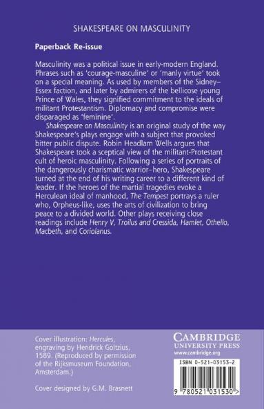 Shakespeare on Masculinity