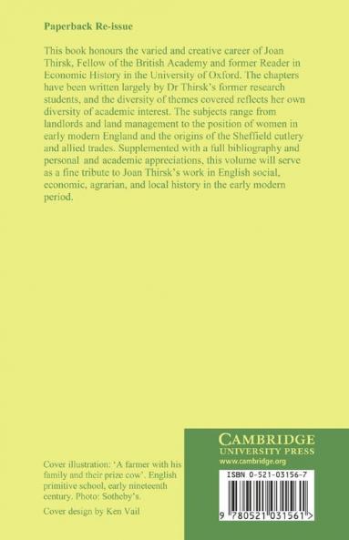 English Rural Society 1500 1800