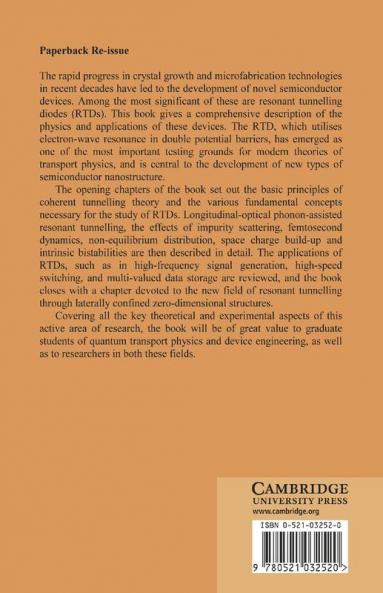 The Physics and Applications of Resonant Tunnelling Diodes