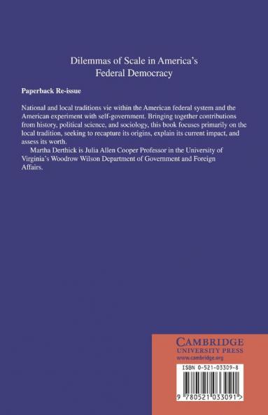 Dilemmas of Scale in America's Federal Democracy