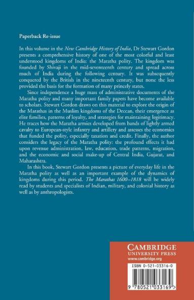 The Marathas 1600 1818