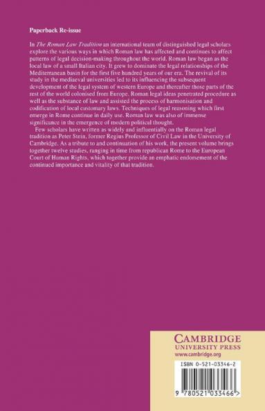 The Roman Law Tradition