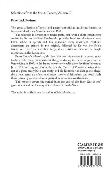 Selections from the Smuts Papers